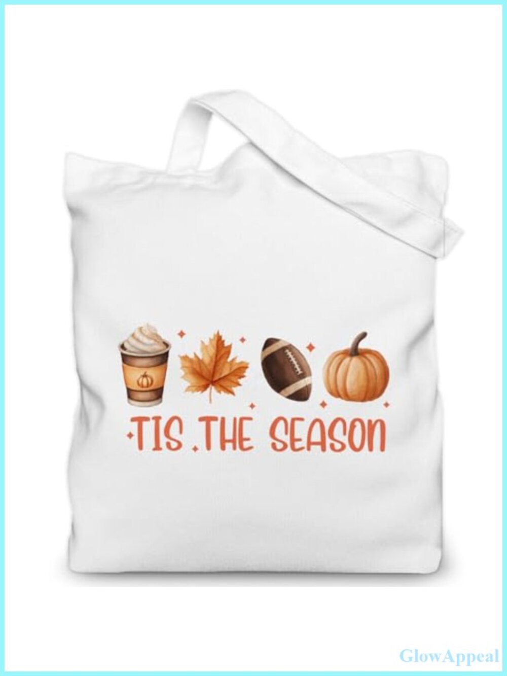 Canvas Tote Bag Fall Gift for Women Handbag Shoulder Bag